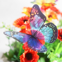 18 sztuk/partia 3d Crystal Butterfly naklejki ścienne piękne motyle Art naklejki Home decor naklejki dekoracje ślubne na ścianie 3
